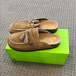 Sam Edelman Astrid Toffee Suede Tassel Loafers